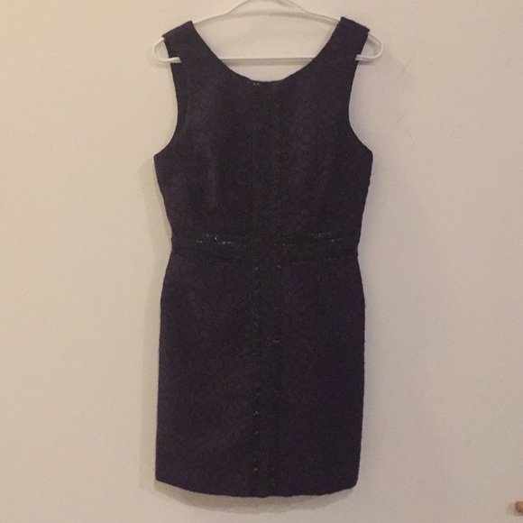 Tracy Reese Purple Jacquard Sheath Dress size 4 - Picture 2 of 4